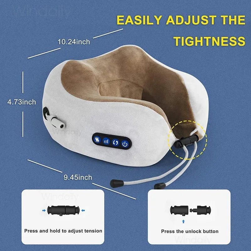 **Deep Tissue Heated Massage Pillow**