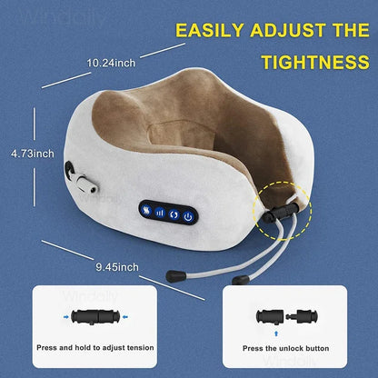 **Deep Tissue Heated Massage Pillow**
