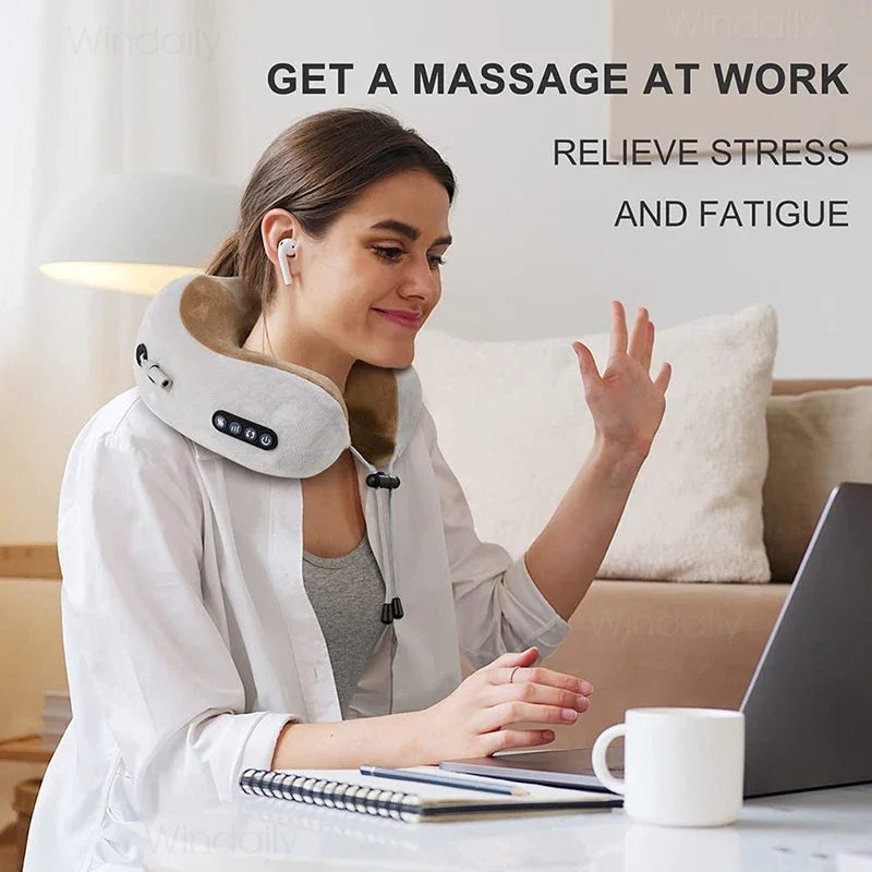 **Deep Tissue Heated Massage Pillow**