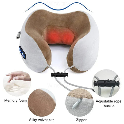 **Deep Tissue Heated Massage Pillow**