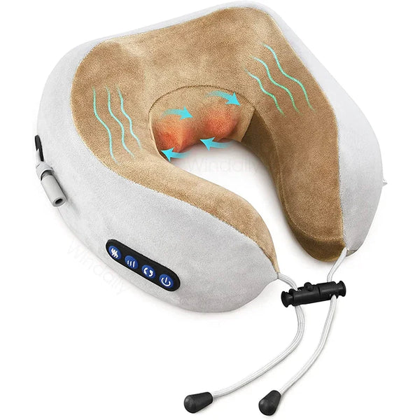 **Deep Tissue Heated Massage Pillow**