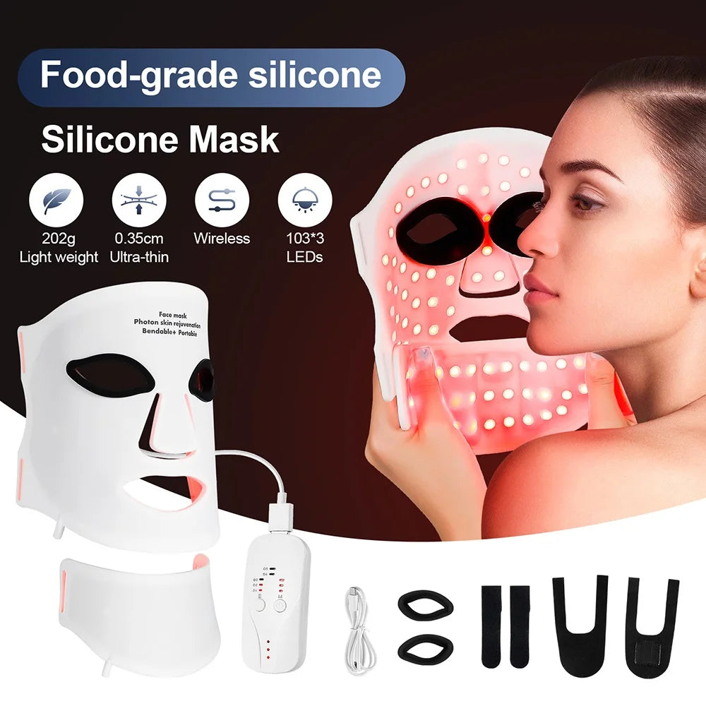 The Unwind Renew Mask silicone LED anti-aging mask