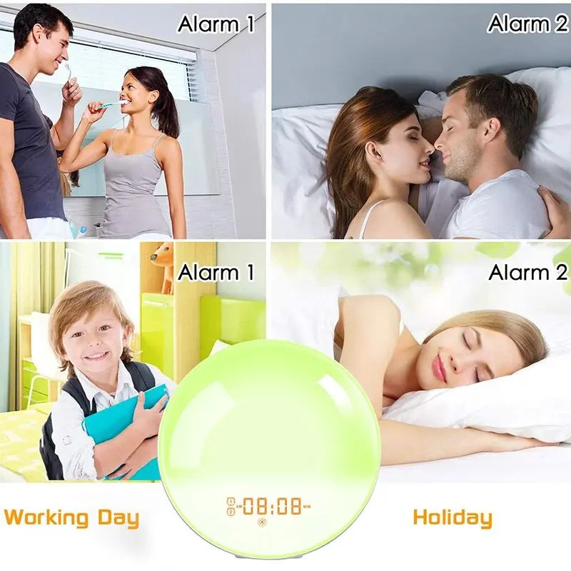 Natural Sunrise Simulation Wellness Clock