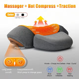 Unwind Traction Pillow in use, lying down