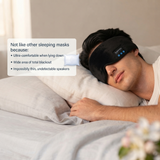 The Unwind Sleep Mask™ — Blackout Bluetooth Sleep Mask