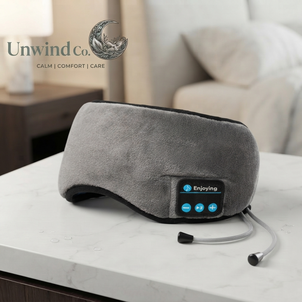 The Unwind Sleep Mask™ — Blackout Bluetooth Sleep Mask